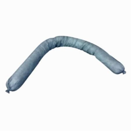 Meltblown Absorbent Sock, 3 in dia x 4 ft L, 32.92 gal Absorption, Polypropylene, Gray GPS348-30