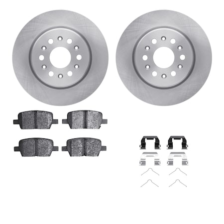 Dynamic Friction Co DFC Brake Rotor with 5000 Brake Pads and Hardware Kit 6512-48073