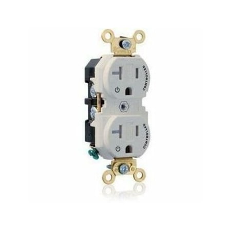Leviton Extra Heavy Duty Controlled Duplex Receptacle 20 Amp, 125 Volt 5362-2PT