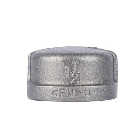 B & K STZ Industries 1-1/2 in. FIP each Black Malleable Iron Cap 310CA-112