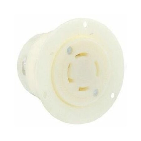 Leviton Locking Receptacle, Non-NEMA, 30 A, 120/208V AC, Three Phase, 4 Pole, Flush Mount, Screw Terminals 3435-C