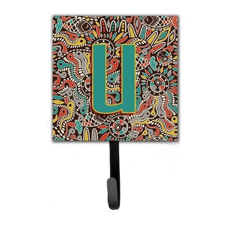 Carolines Treasures Letter U Retro Tribal Alphabet Initial Leash and Key Holder CJ2013-USH4