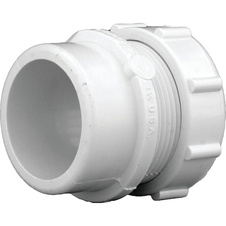 Charlotte Pipe And Foundry 1-1/2'' x 1-1/2'' or 1-1/4'' SPG x Tubular PVC Waste Adapter PVC 00103R 0600HA