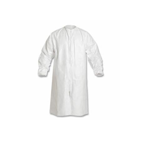 Dupont Tyvek IsoClean Frock, Large, White, 30PK 251-IC264SWHLG0030CS