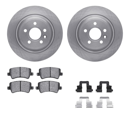 Dynamic Friction Co DFC Rotors with EURO 5000 Ceramic Brake Pads includes Hardware 6612-27163