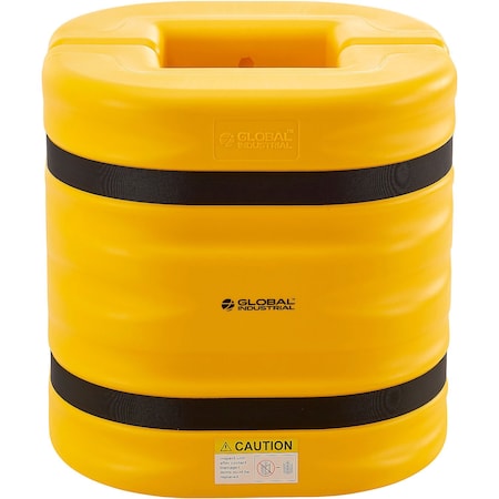 Global Industrial Column Protector, 10" Opening, 24" High, Yellow 670829YL