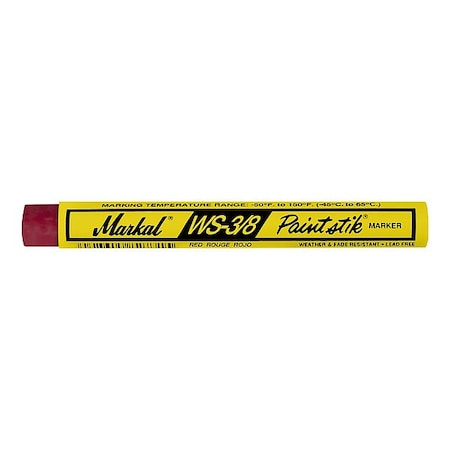 Markal Paint Crayon, Medium Tip, Red Color Family, 12 PK 82422