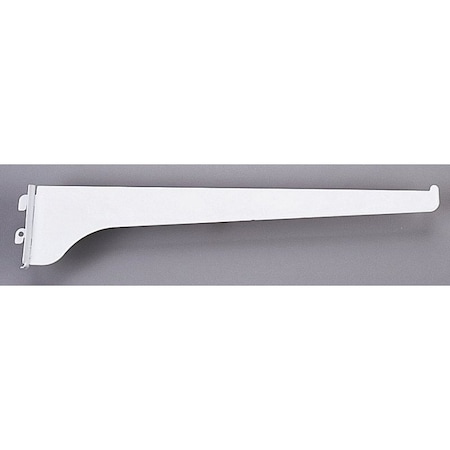 Knape & Vogt 180 WH 8 Shelf Bracket, 8 in L, Steel, Powder-Coated, White 180WH8