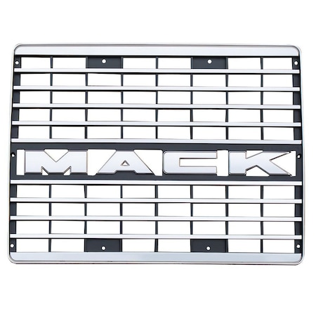 Mytee Products Chrome Bumper Cover Grille w/o Bug Screen for Mack CH Truck Replaces 6MH576M GRILLE-M-CH