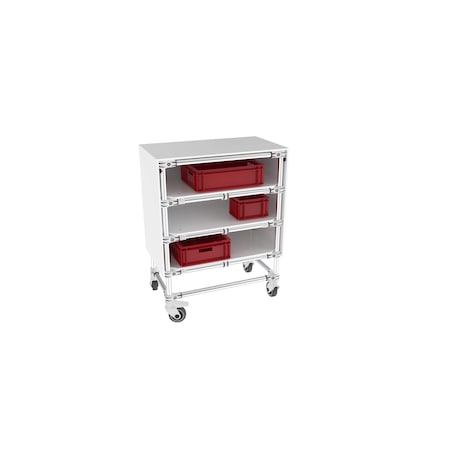 Trilogiq 3-Level Cart With Cover. 20136-01