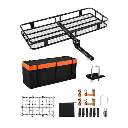 Vevor 500 lbs Hitch Cargo Carrier Folding Hitch Cargo Carrier with Cargo Net JAWJCP10078