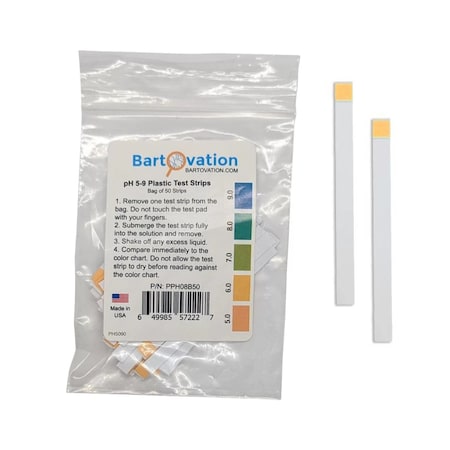 Bartovation pH 5-9 PLASTIC STRIPS PPH08B50