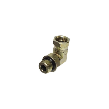 Apache 1/2 In. Male O-Ring x 3/8 In. Female Pipe Swivel 90 Deg Hydraulic Hose Adapter 39006126