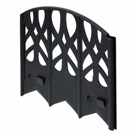 Patioplus 20 ft. Elegant Edging - Wrought Iron Design Corner And T Connectors, 40 Pieces - Black PA834734