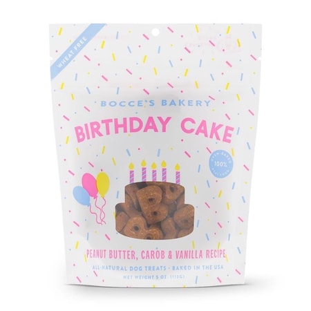 Bocces Birthday Cake Biscuit For Dogs 5 oz BCB-A20110
