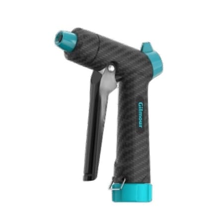 Gilmour Heavy-Duty Front Control Cleaning Nozzle - Adjustable Garden Hose Spray Nozzle with Swivel Connect 885902-1001