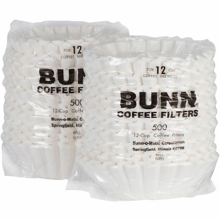 Bunn Coffee Filter, 9 3/4in Dia, PK1000 20115.0000