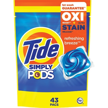 Tide Simply Clean & Fresh 28 Oz. 43 Load High Efficiency Pod Laundry Detergent 3700075230