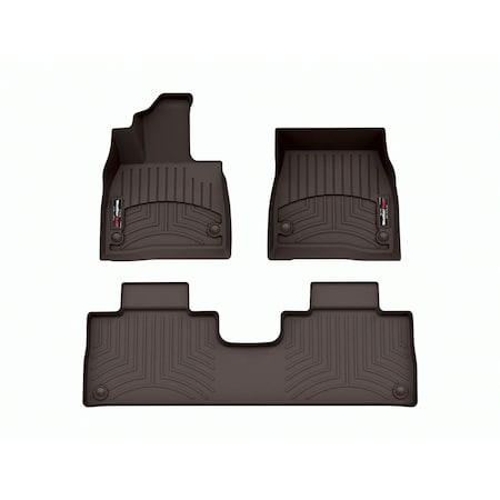 Weathertech Cocoa, Front and Rear Floorliners 471773-1-2