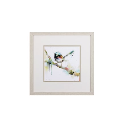 Homeroots Set of Four Colorful Birds on Branches Wall Art, 4PK 401433