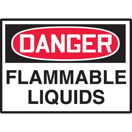 Accuform OSHA DANGER SAFETY LABEL FLAMMABLE LCHL155VSP