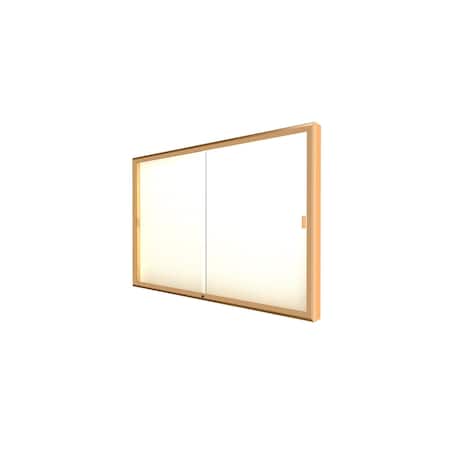 Ghent Wall Case 72x48x4, Plaque, Oak 88-4872PB-GD