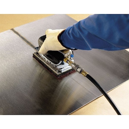 Scotch-Brite Sanding Hand Pad, 6 in x 9 in Dia, No Hole, Aluminum Oxide, 220 Grit, Non-Woven Type, 8447, 60PK 8447