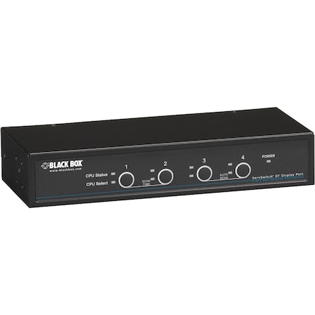 Black Box BLACK BOX 4 Port Display Port Kvm w/ Usb And Aud KV9704A