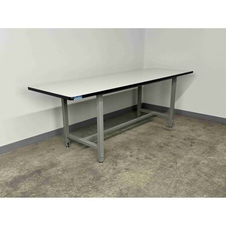 Stackbin Bolted Workbenches, 96"W, Adj. H, 1000lb P9636-T-1005-GN