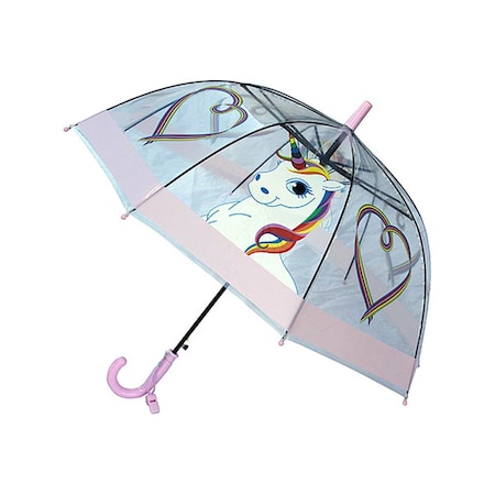 Original Childrens Rainbow Unicorn Umbrella, Clear OR2581489