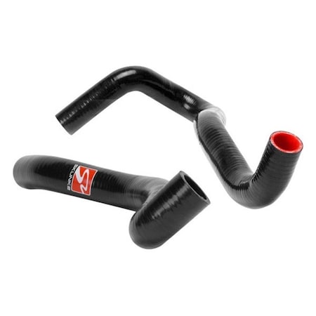 Hands On Radiator Hose Kit for 2006-2009 Honda Civic SI - Black & Red 2 Hose Kit HA3293724
