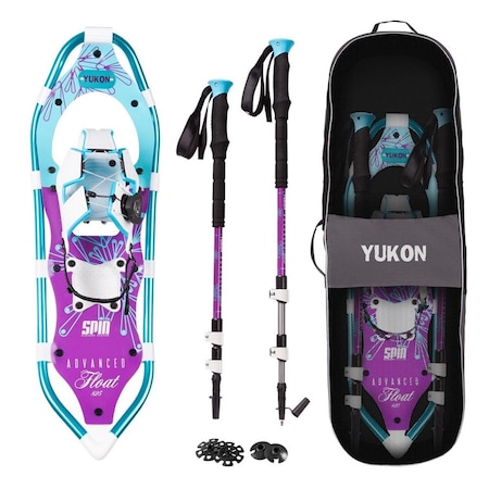 Yukon 8 x 21 in. Float Spin Womens Advanced Snowshoe Kit 80-3019K