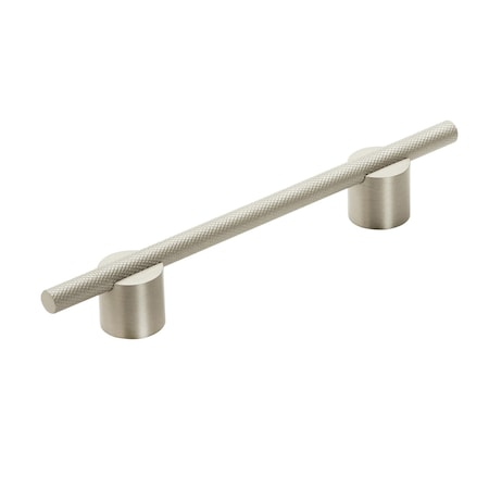Amerock Transcendent 5-1/16 in 128 mm Center-to-Center Silver Champagne Cabinet Pull BP7414128SCSC