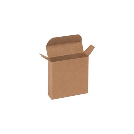 Bubblefast 1000-3 x 7/8 x 3'' Kraft Reverse Tuck Folding Cartons, 1000PK BFRTC23