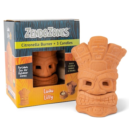 Jt Eaton ZendoZones Citronella Burner - Luau Lilly 18P-LL