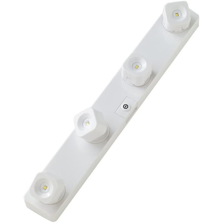 Light It! FastTrack Light, AA Battery, Alkaline Battery, 4Lamp, LED Lamp, 55 Lumens, 4000 K Color Temp, White 30037-308