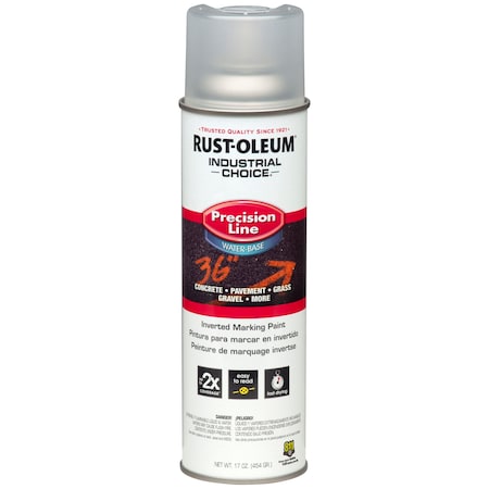 Rust-Oleum Precision Line Marking Paint, 20 oz, Clear, Water -Based 1801838