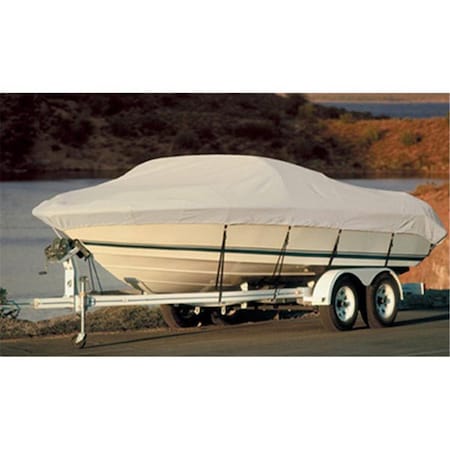 Bookazine 70203 14 x 16 x 90 ft. Acrylic Coated Polyester Trailerable V-Hull Runabout Bow Rider Boat Cover TI3585782