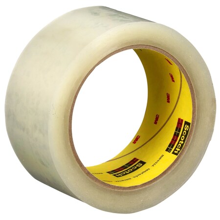 Scotch Carton Sealing Tape, 3.1 mil Thick, 48 mm W x 50 m L, 3 in Core Dia., Clear, 36 PK 375+