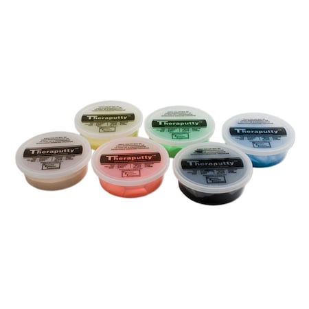 Fabrication Enterprises Cando Theraputty Exercise Material , 6-Piece Set FA124364