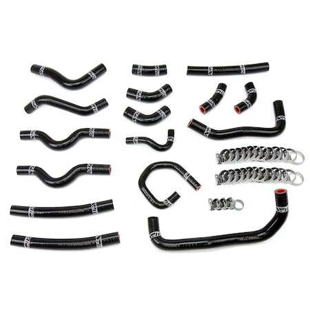Hps Performance High Temp Reinforced Silicone Heater Coolant Hose Kit, Black,  57-1913-BLK