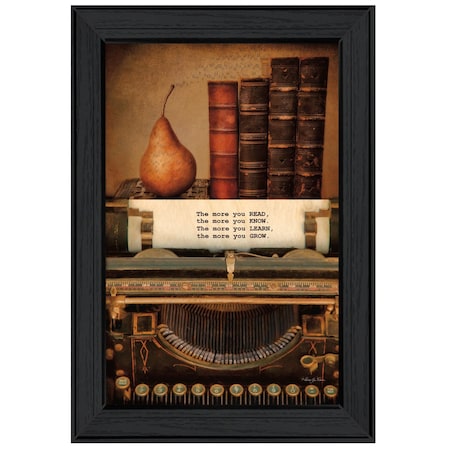 Homeroots Read Know Learn Grow 2 Black Framed Print Wall Art 405558