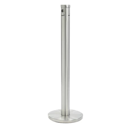 Aarco Floor Sting Cigarette Receptacle, Waterproof w/ Satin Finish, 30lb Weighted Base SS40F