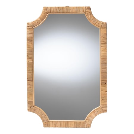 Bali & Pari Thiago Natural Rattan Accent Mirror 267-14608-ZORO