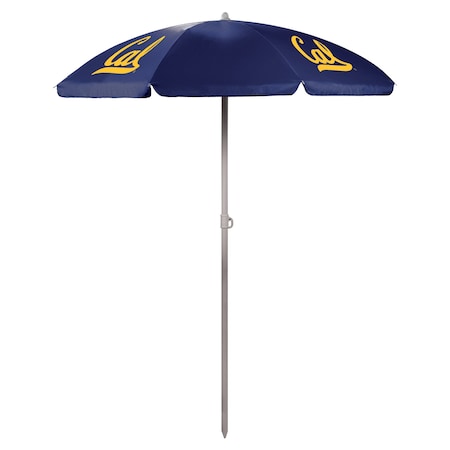 Picnic Time Family Of Brands NCAA Cal Bears Outdoor Canopy Sunshade Beach Umbrella 5.5' 822-00-138-074-0