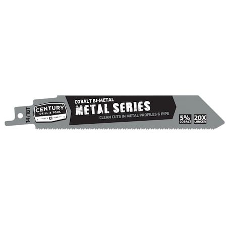 Century Drill 6" Metal Series Recip Saw Blade 14/18T, 2pack (7498)