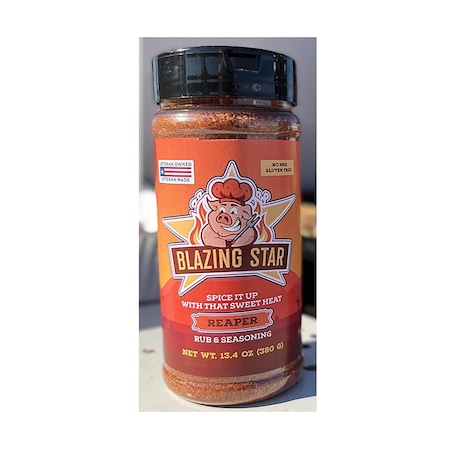 Blazing Star Reaper Bar-B-Q Rub/Seasoning 13.4 oz BZ00100-C
