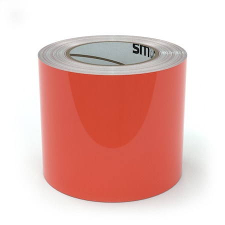 Smart Stripe Carpet Tape, Vinyl film, 4 in W., 75 ft L., 4 mil Thickness SCT406