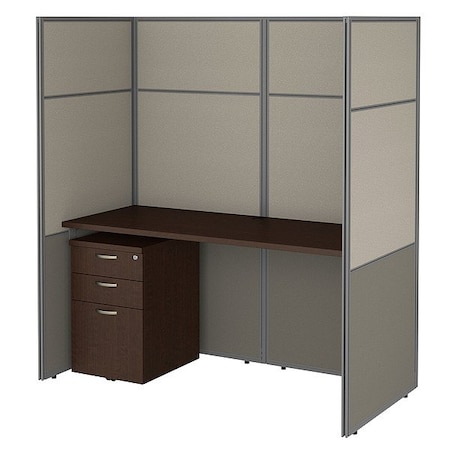 Bush Business Furniture Modular Cubicle Workstation, 31 in D X 66 in H, 61 in W X EODH26SMR-03K