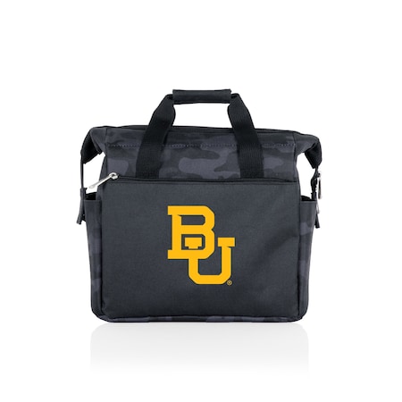 Picnic Time Family Of Brands NCAA Baylor Bears On The Go Lunch Bag Cooler - Soft Cooler Lunch Box, Black Camo 510-00-182-924-0